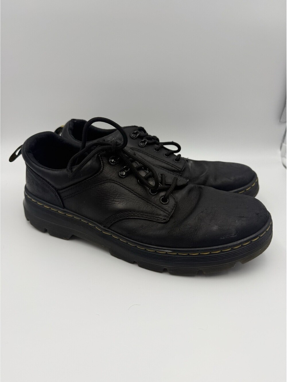 Doc Martens Reeder Black Utility Lace Oxfords Air Wair Shoes - US Men’s 12